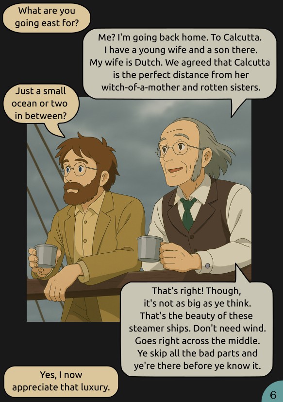 Wallace from England to Singapore, Ch 1 Page 6